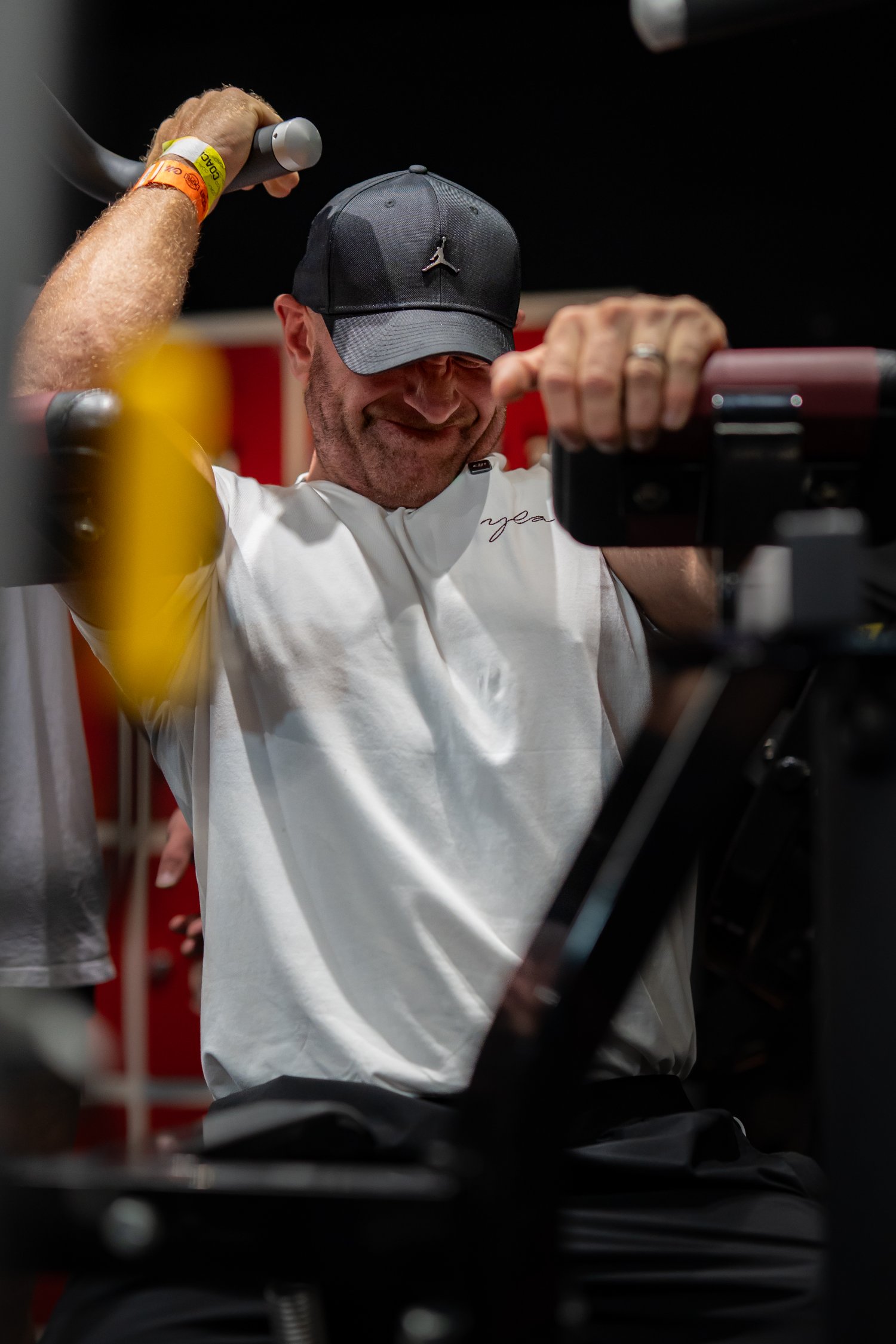 Training session in the gym